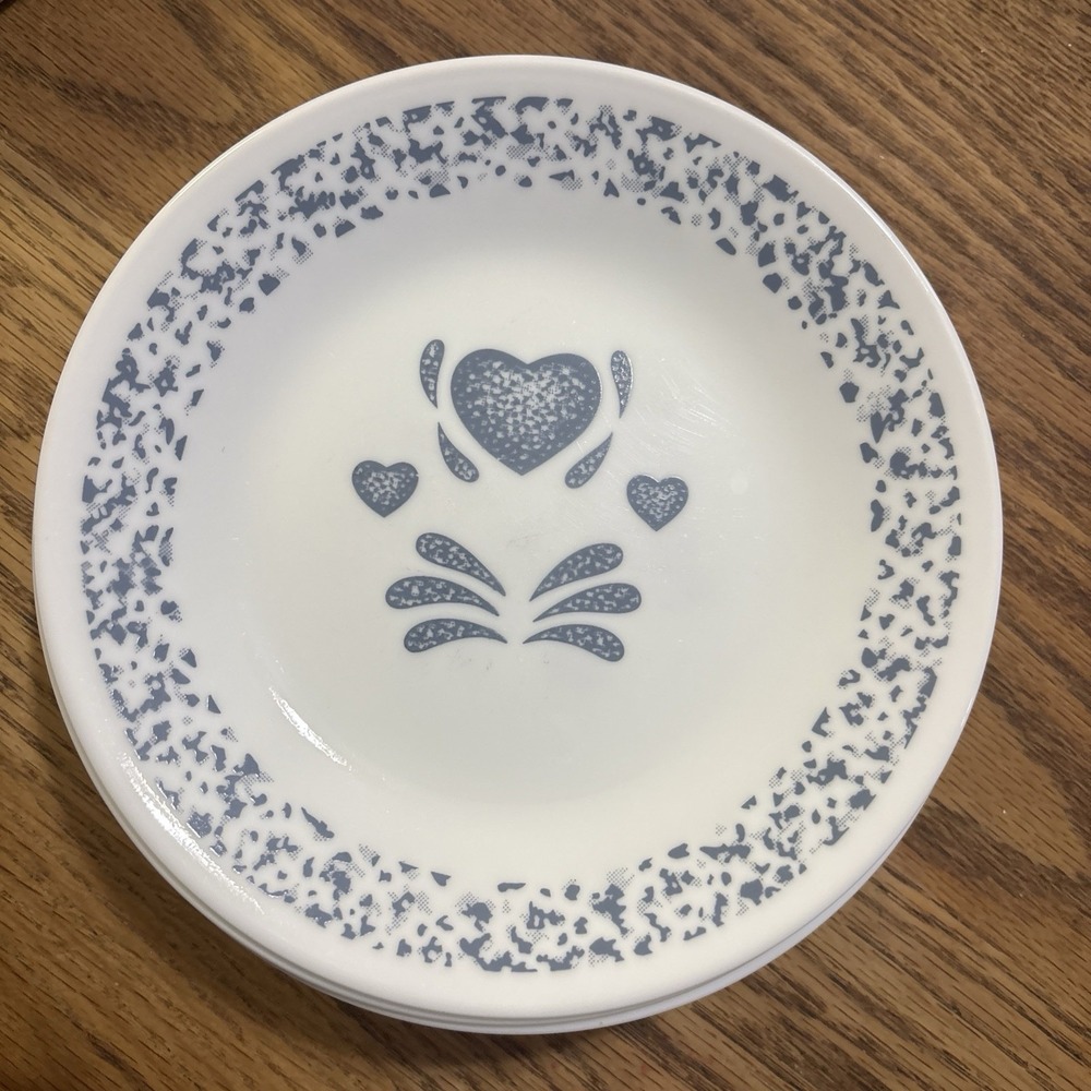 Corning Ware Corelle BLUE HEARTS Salad Plate 6 3/4 inch